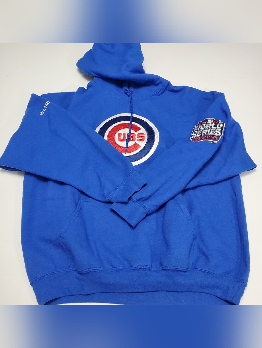 Chicago Cubs Blue Hoodie Sweatshirt XL 2016 World Series Champions